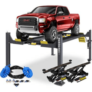 BENDPAK HDSO14AX 14,000 lbs Alignment Lift - RBJ7000 Rolling Air Jack - Airline Kit