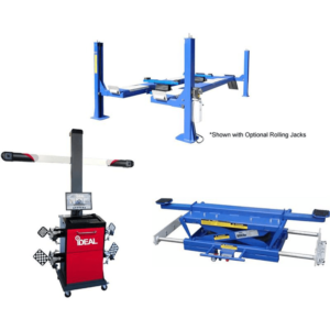TUXEDO FP14KO-A 14,000 lbs Alignment Lift – 3D Wheel Aligner & Rolling Air Jack Combo Package