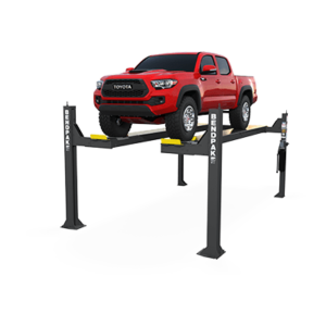HDSO14AX 14,000 lbs Capacity Open-Front Alignment Lift – Extended, Includes Turnplates & Slip Plates