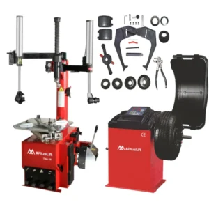 APlusLift THA-28 Tire Changer & WBS-500 Wheel Balancer Combo – 3 Year Warranty